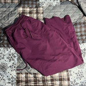 Purple scrub pants